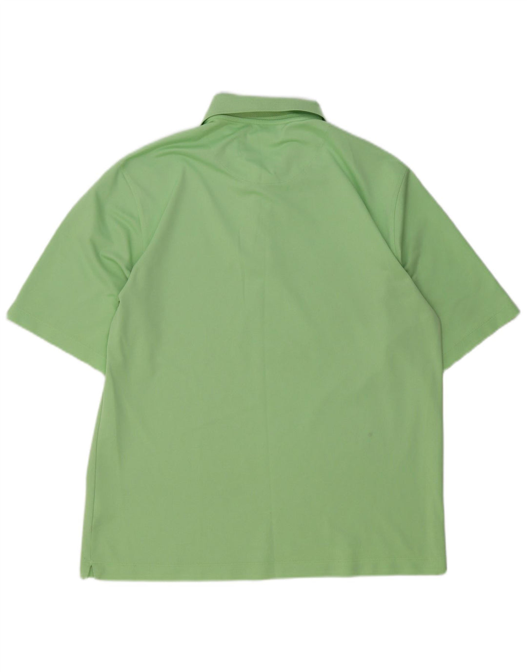 Nike Herren Poloshirt UK 42/44 Large Grün Polyester