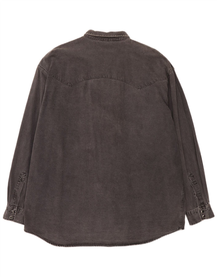 Lee Herren Riders Jeanshemd XL Grau Baumwolle