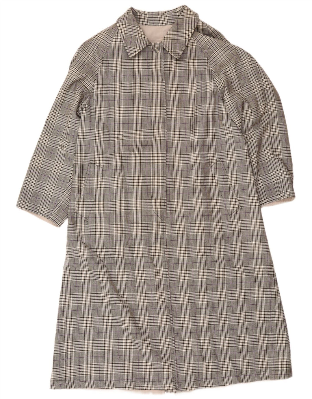 Vintage Damen Wendemantel UK 12 Medium Beige