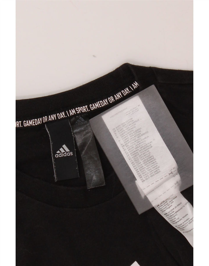 Adidas Herren Grafik T-Shirt Top Small Schwarz Baumwolle