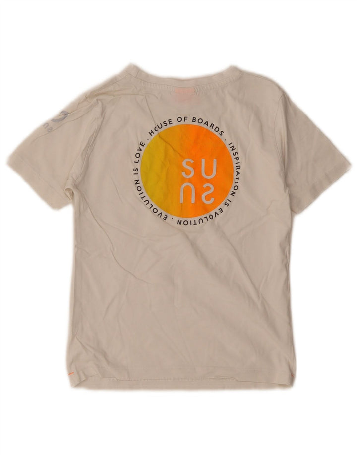 Oakley Jungen-T-Shirt mit Grafik, 7–8 Jahre, Größe L, weiße Baumwolle