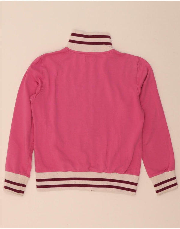 Diadora Damen-Trainingsanzugoberteil mit Grafik, Gr. 10, Größe S, Pink, Farbblock