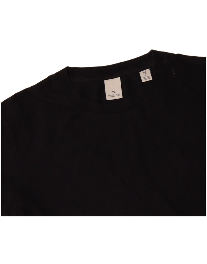 SCOTCH & SODA Herren T-Shirt Top Large Schwarz Baumwolle