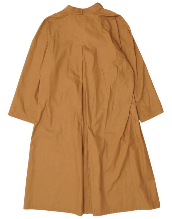 Vintage Womens Loose Fit Trench Coat IT 44 Medium Brown Polyester
