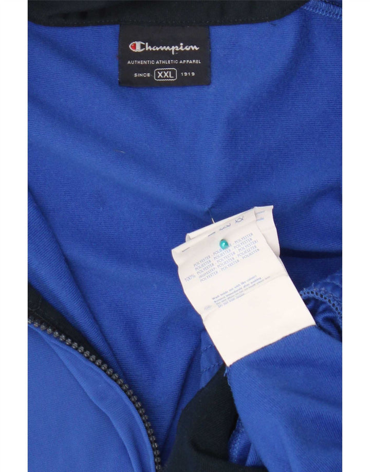 Champion Herren-Trainingsoberteil, Jacke, 2XL, Blau, Polyester