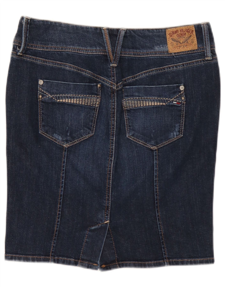 Tommy Hilfiger Damen-Jeansrock, Größe S, W27, Blau, Baumwolle