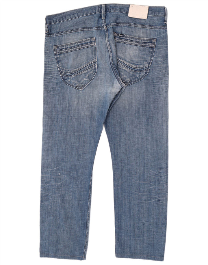 Lee Herren Zed Straight Jeans W38 L30 Blaue Baumwolle