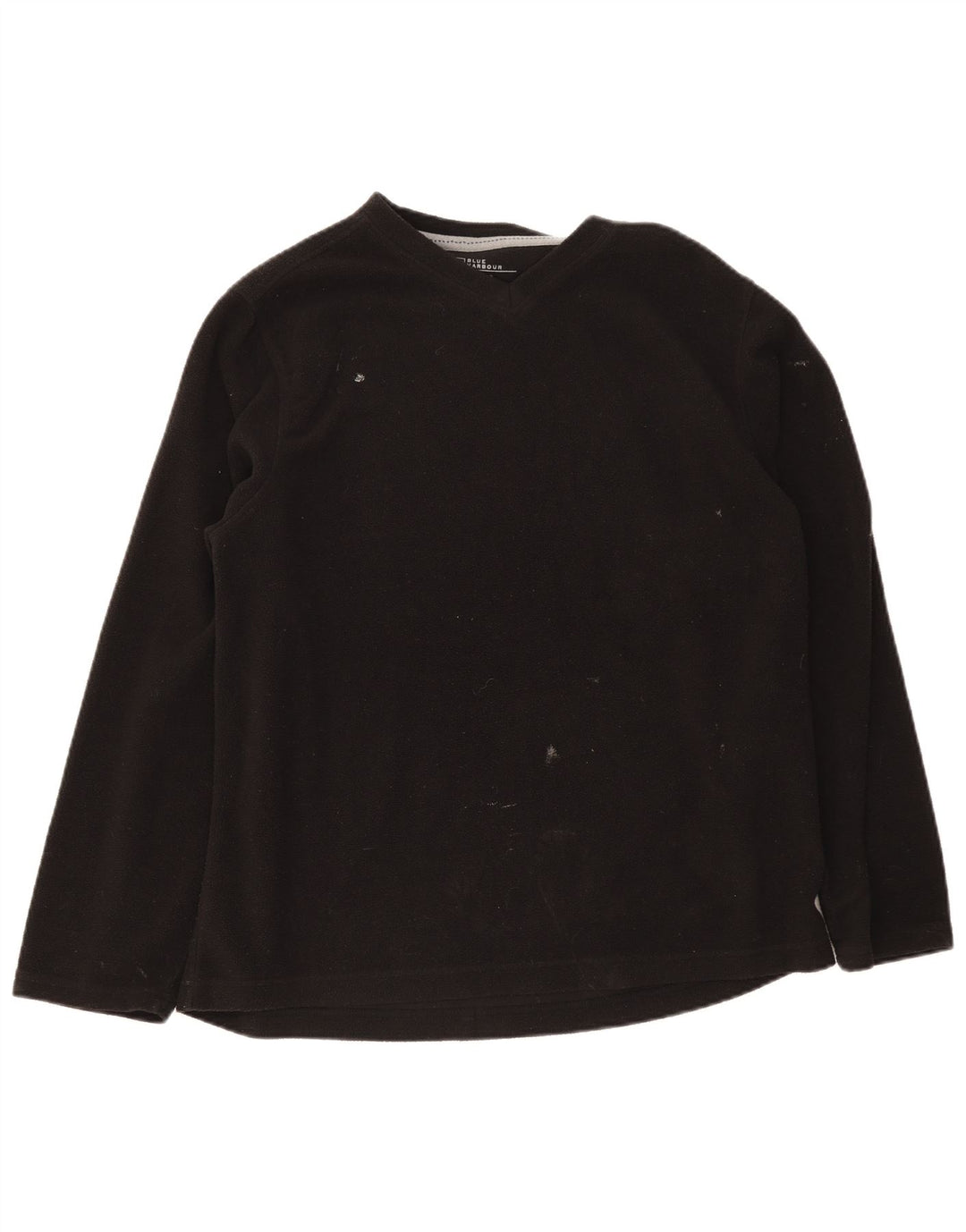 Marks & Spencer Herren-Fleecepullover, Größe L, Schwarz, Polyester
