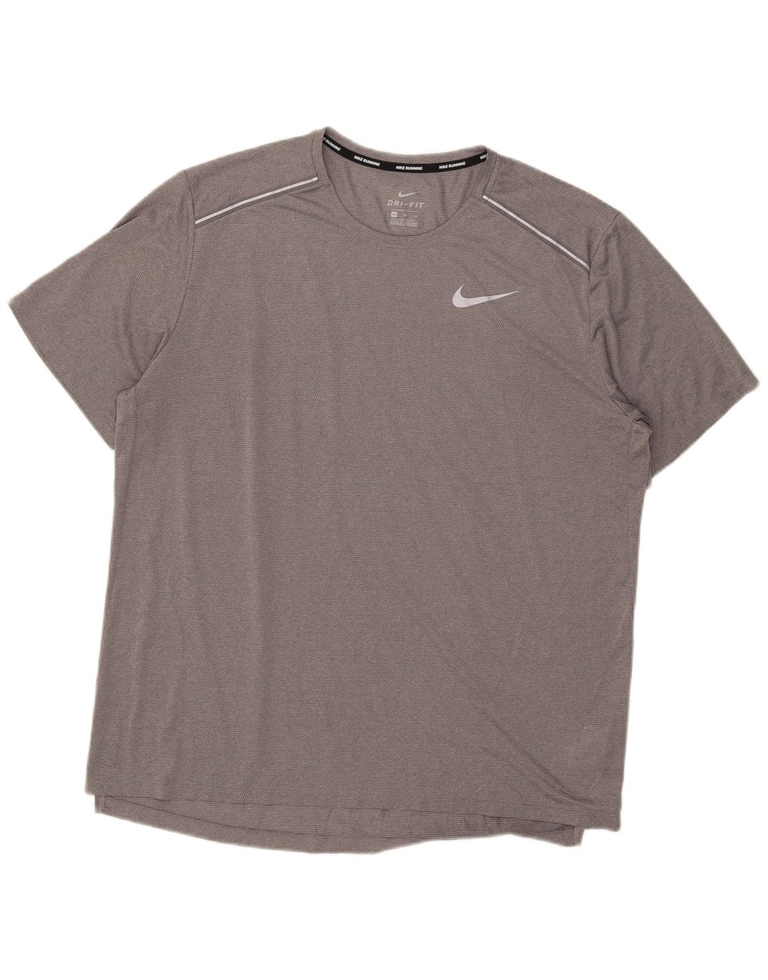 Nike Herren Dri Fit T-Shirt Top XL Grau Polyester