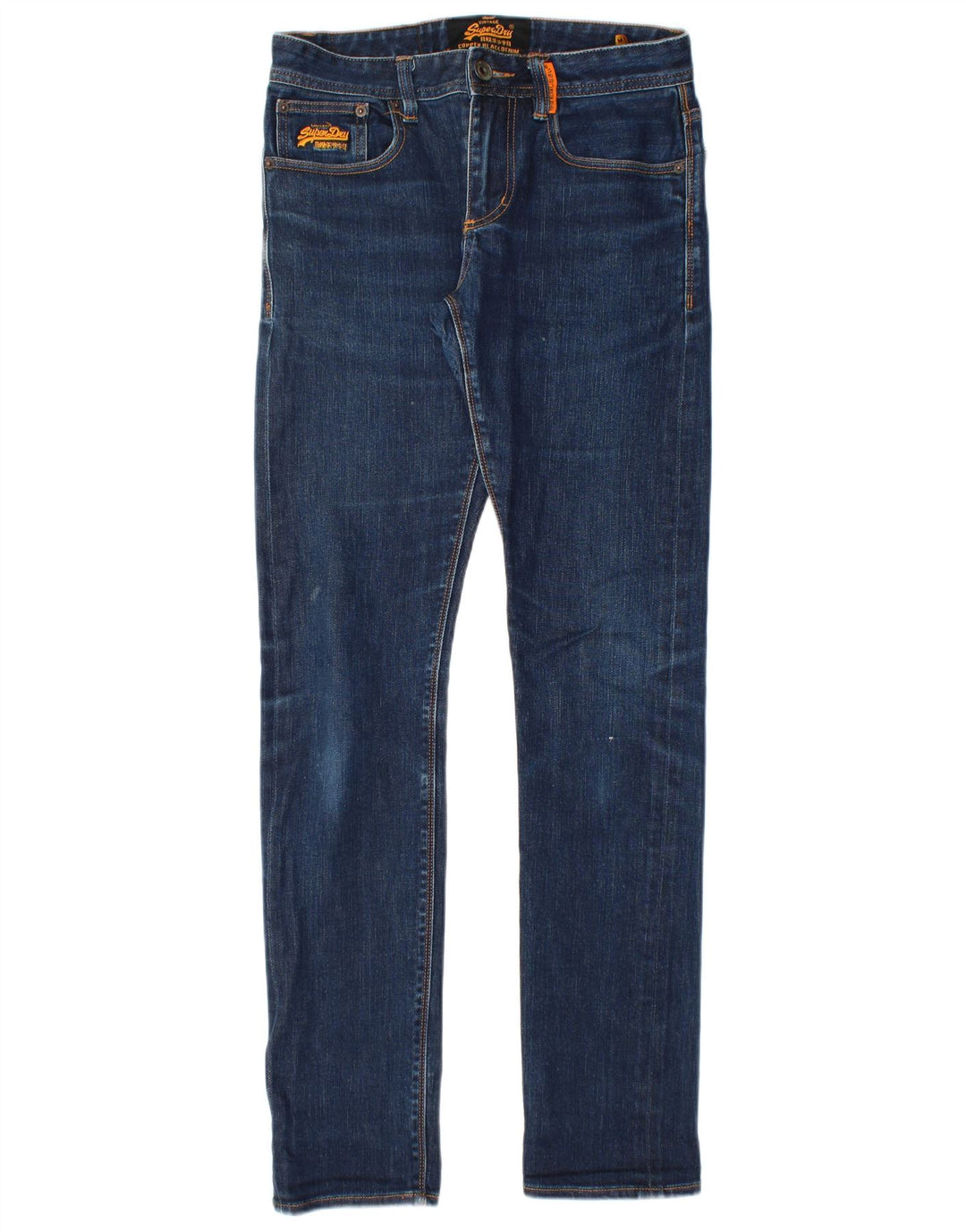 Superdry Herren Slim Jeans W28 L32 Blaue Baumwolle