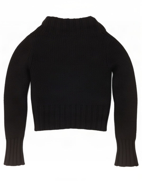 Hobbs Damen Crop Cardigan Pullover UK 10 Small Schwarz