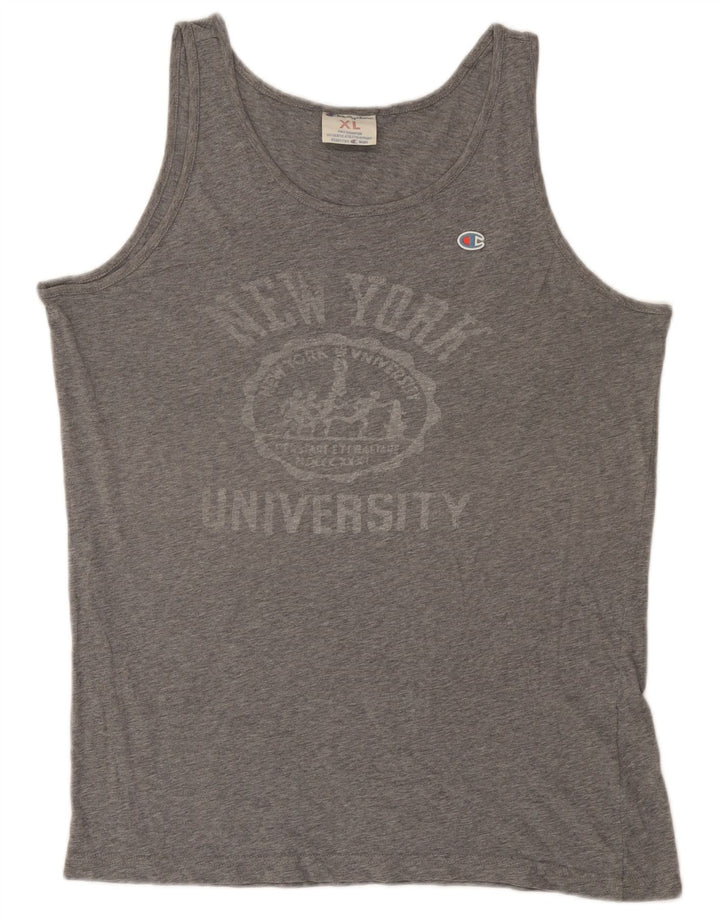 Champion Herren Graphic Vest Top XL Grau Sport