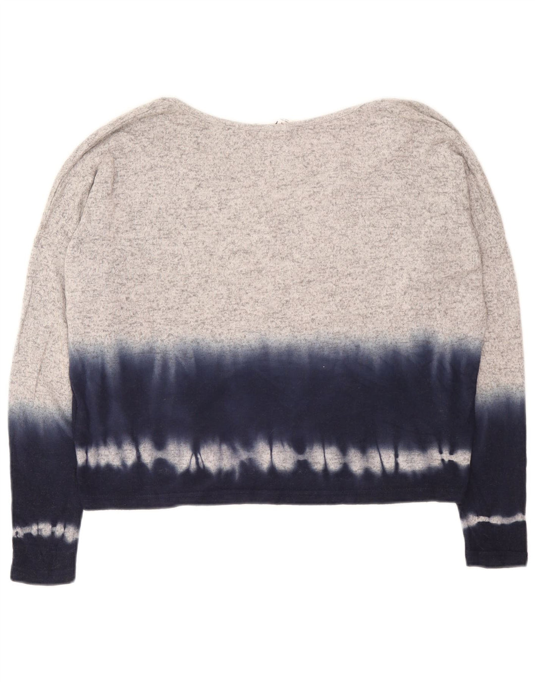 Roxy Damen-Oversize-Oberteil mit langen Ärmeln, Gr. 10, Größe S, Grau, Batik-Viskose