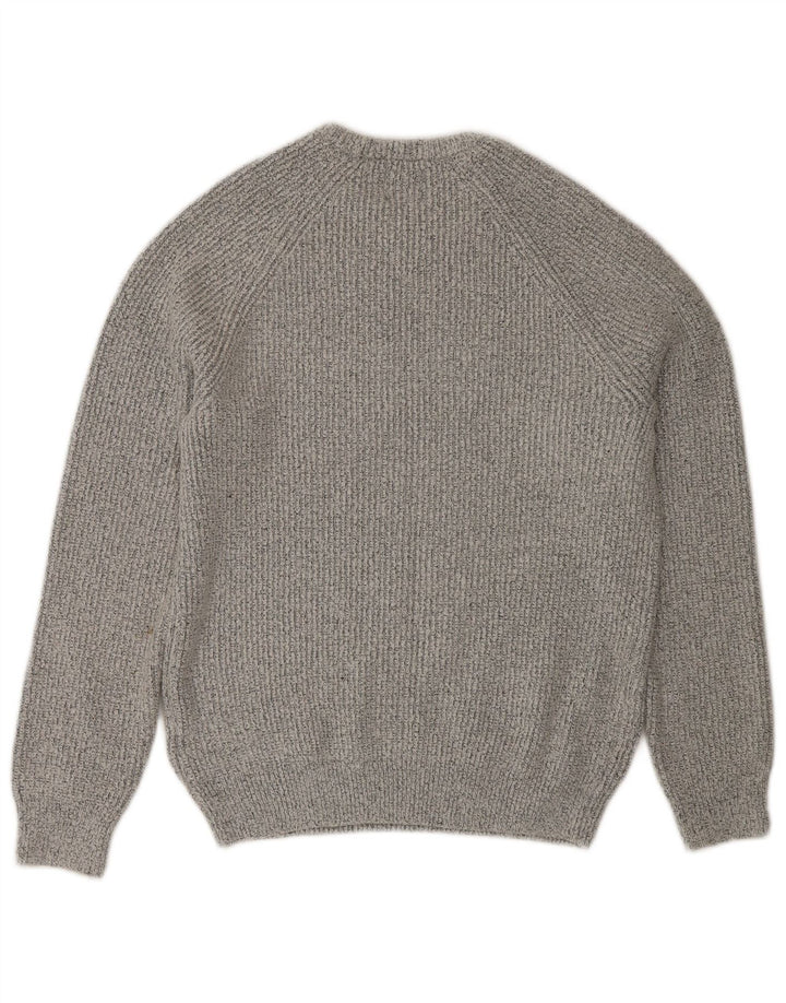 Marks & Spencer Damen-Pullover mit Rundhalsausschnitt, Gr. 12, Mittelgrau meliert