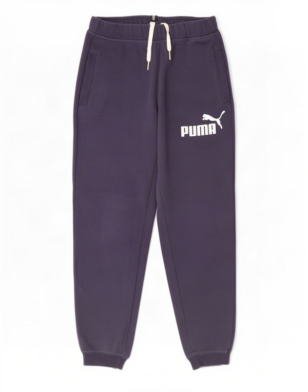 Puma Jungen-Trainingsanzug mit Grafik, Jogginghose, 11–12 Jahre, marineblaue Baumwolle