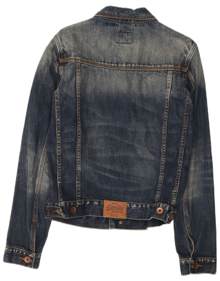 Superdry Herren Jeansjacke UK 38 Mittelmarineblaue Baumwolle