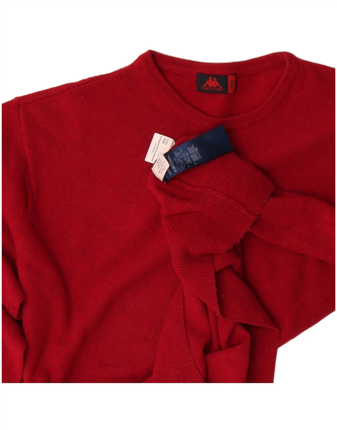 Robe Di Kappa Herren-Pullover mit Rundhalsausschnitt, große rote Wolle