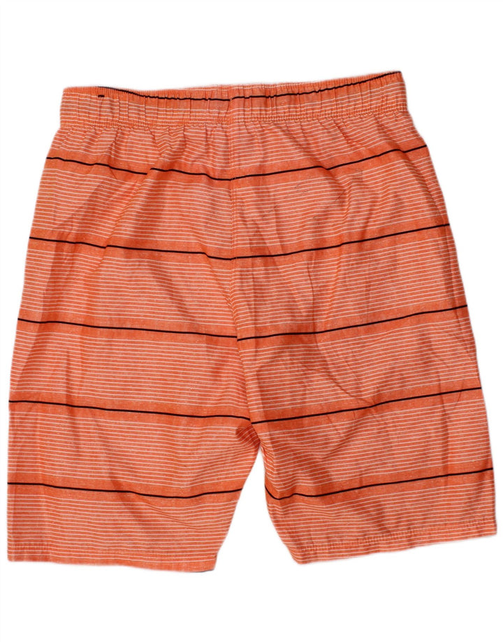 HURLEY Badeshorts für Jungen, 10–11 Jahre, orange gestreift, Polyester
