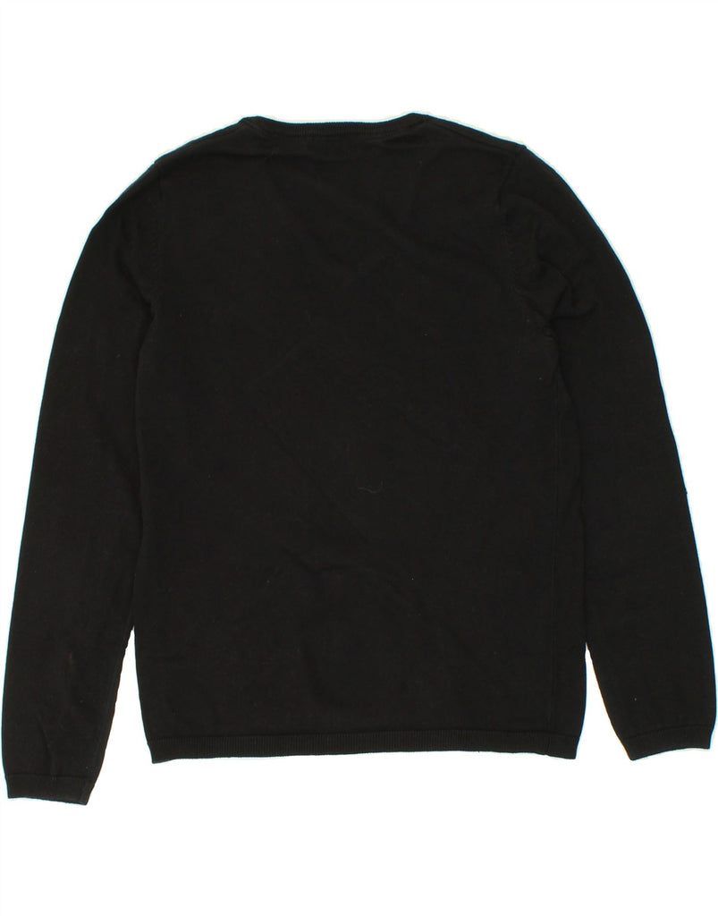 SOUL CAL Mens V-Neck Jumper Sweater Large Black Cotton Vintage Soul Cal and Second-Hand Soul Cal from Messina Hembry 