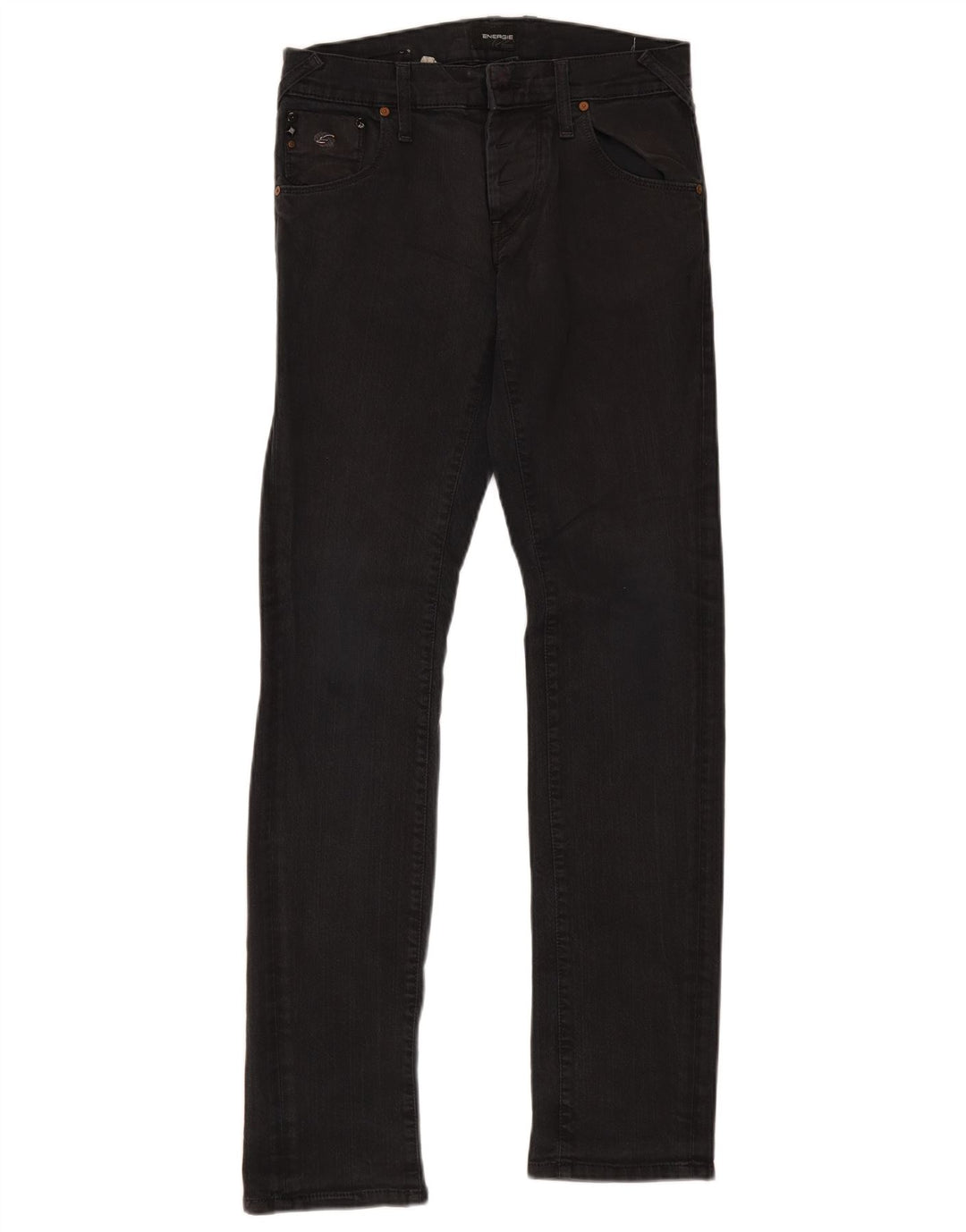Energie Damen Slim Jeans W32 L36 Schwarze Baumwolle