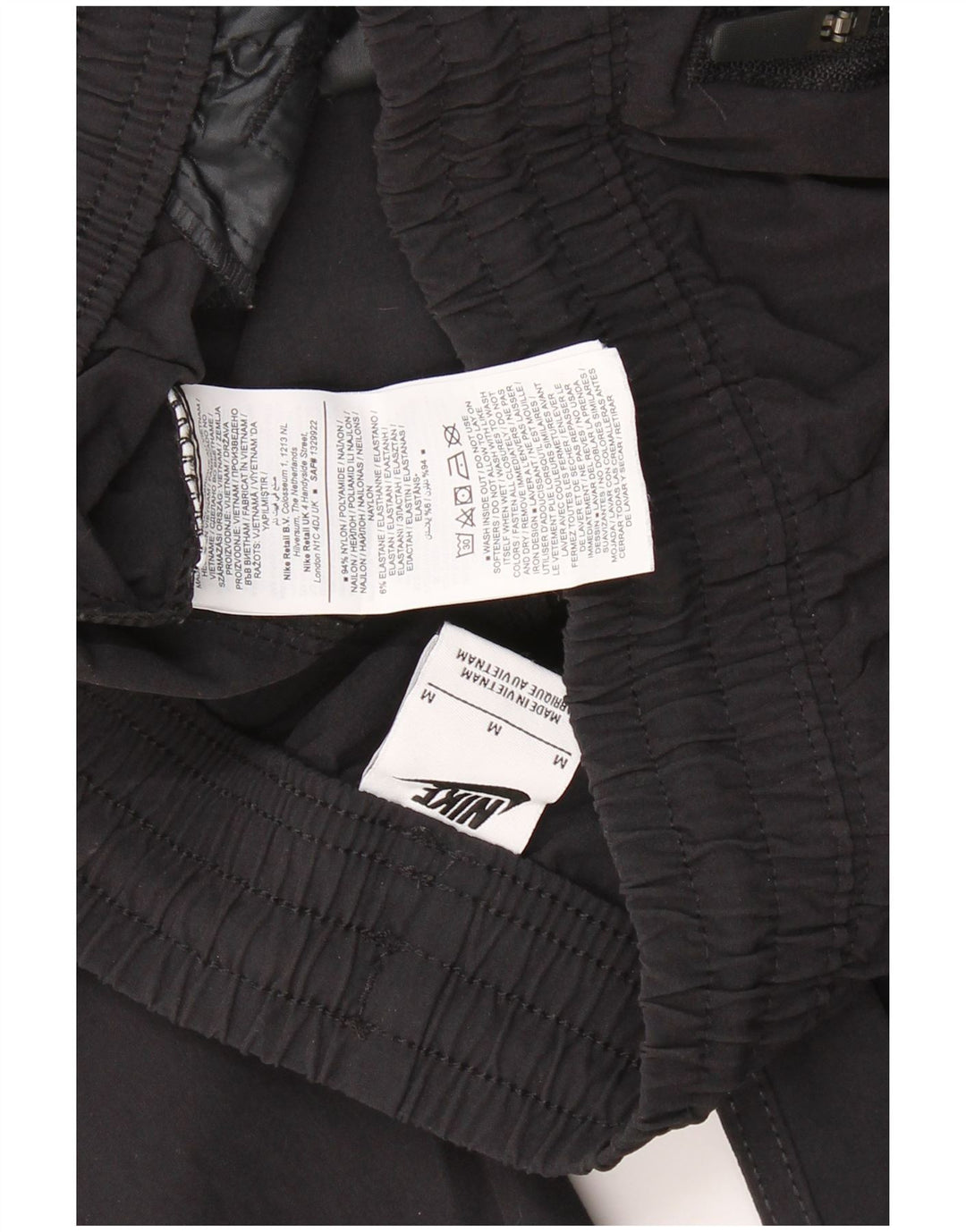 NIKE Herren Cargo-Trainingshose, Jogginghose, mittelschwarzes Nylon