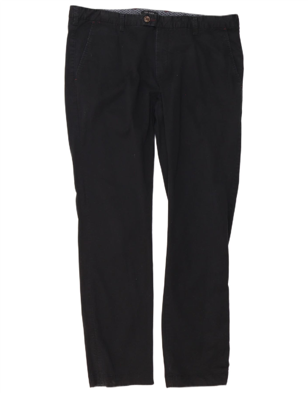 Ted Baker Slim-Anzughose für Herren, W38, L34, schwarze Baumwolle