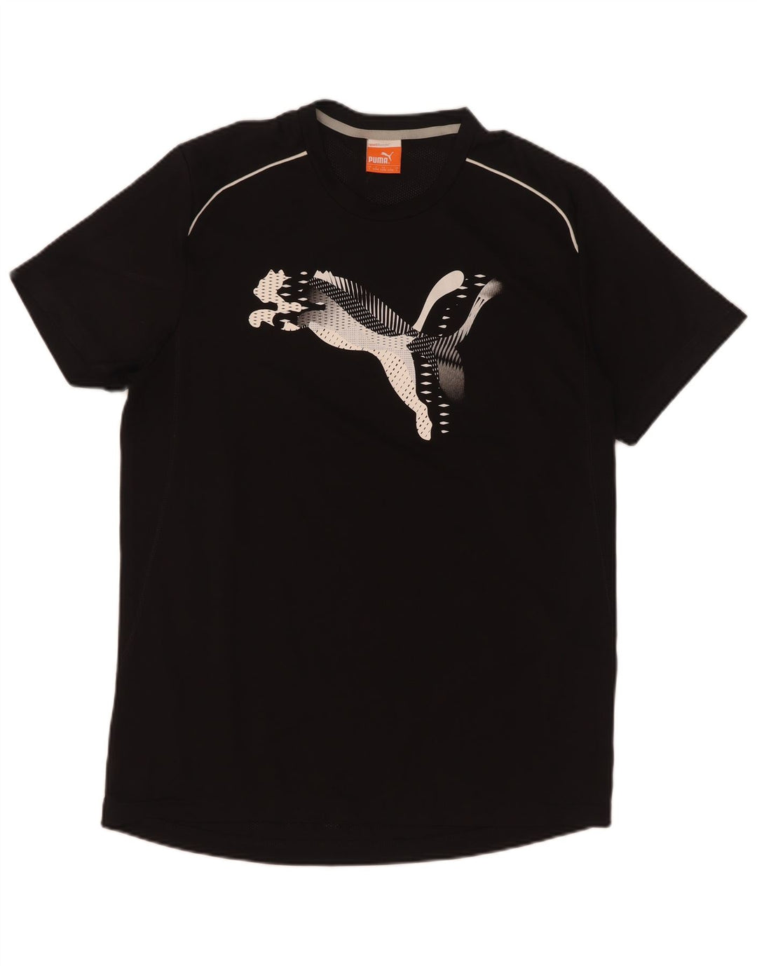 Puma Herren-T-Shirt mit Grafik, groß, aus schwarzem Polyester