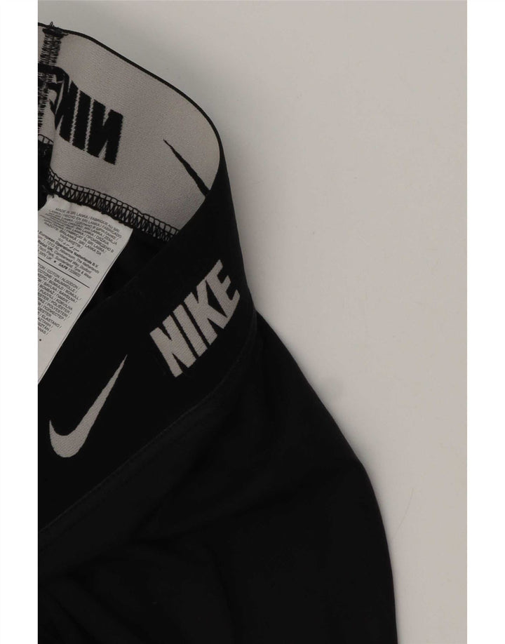 Nike Damen Leggings UK 6 XS Schwarz Baumwolle