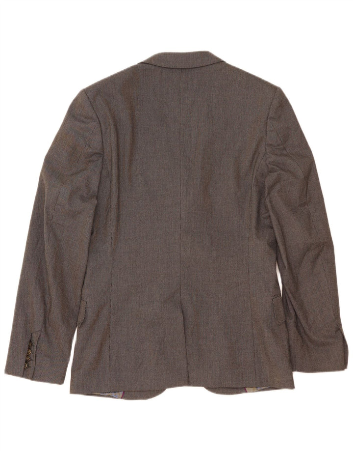 Ted Baker Herren-Blazer, offen, Größe 2, klein, Grau