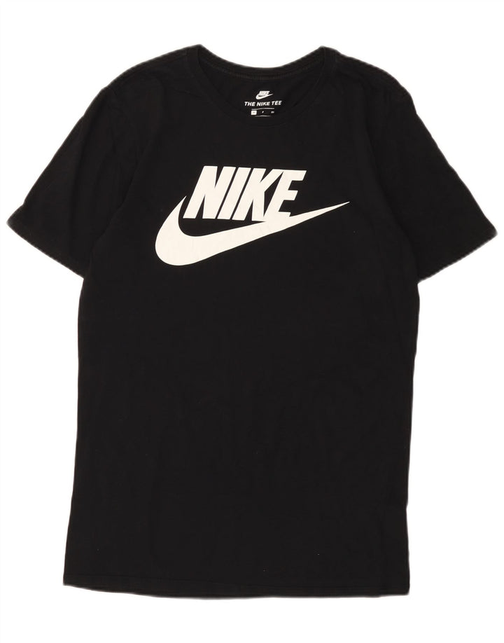 Nike Herren-T-Shirt mit Grafik, Größe S, schwarze Baumwolle