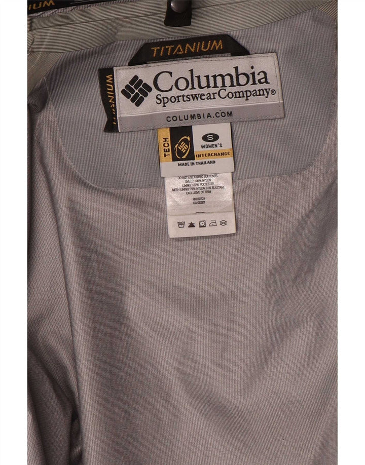 Columbia Herren Interchange Kapuzen-Regenjacke UK 36 Small Schwarz Nylon