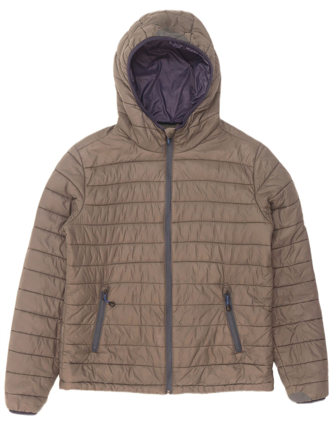 North Sails Herren-Jacke mit Kapuze, gepolstert, UK 36, Größe S, graues Nylon