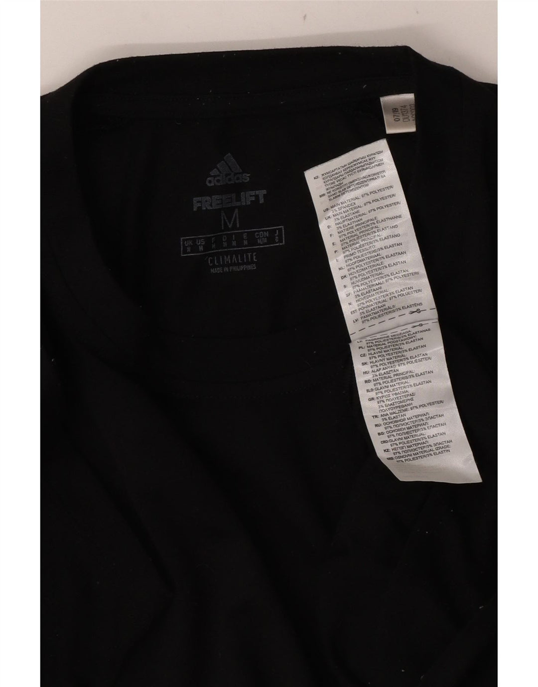 ADIDAS Herren Climalite T-Shirt Top Medium Schwarz Polyester