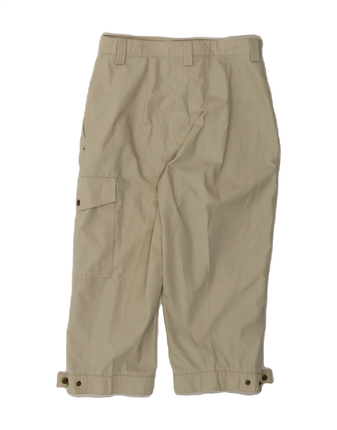 BELFE Womens Capri Cargo Trousers W24 L18 Beige Cotton Vintage Belfe and Second-Hand Belfe from Messina Hembry 