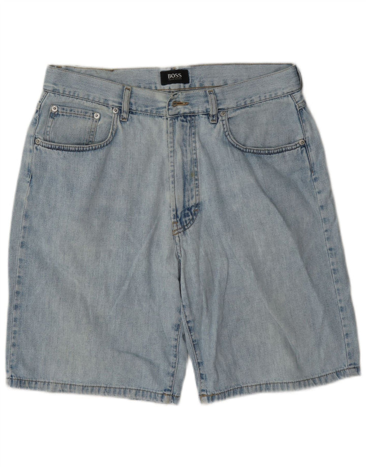 Hugo Boss Herren Jeansshorts W35 Large Blau