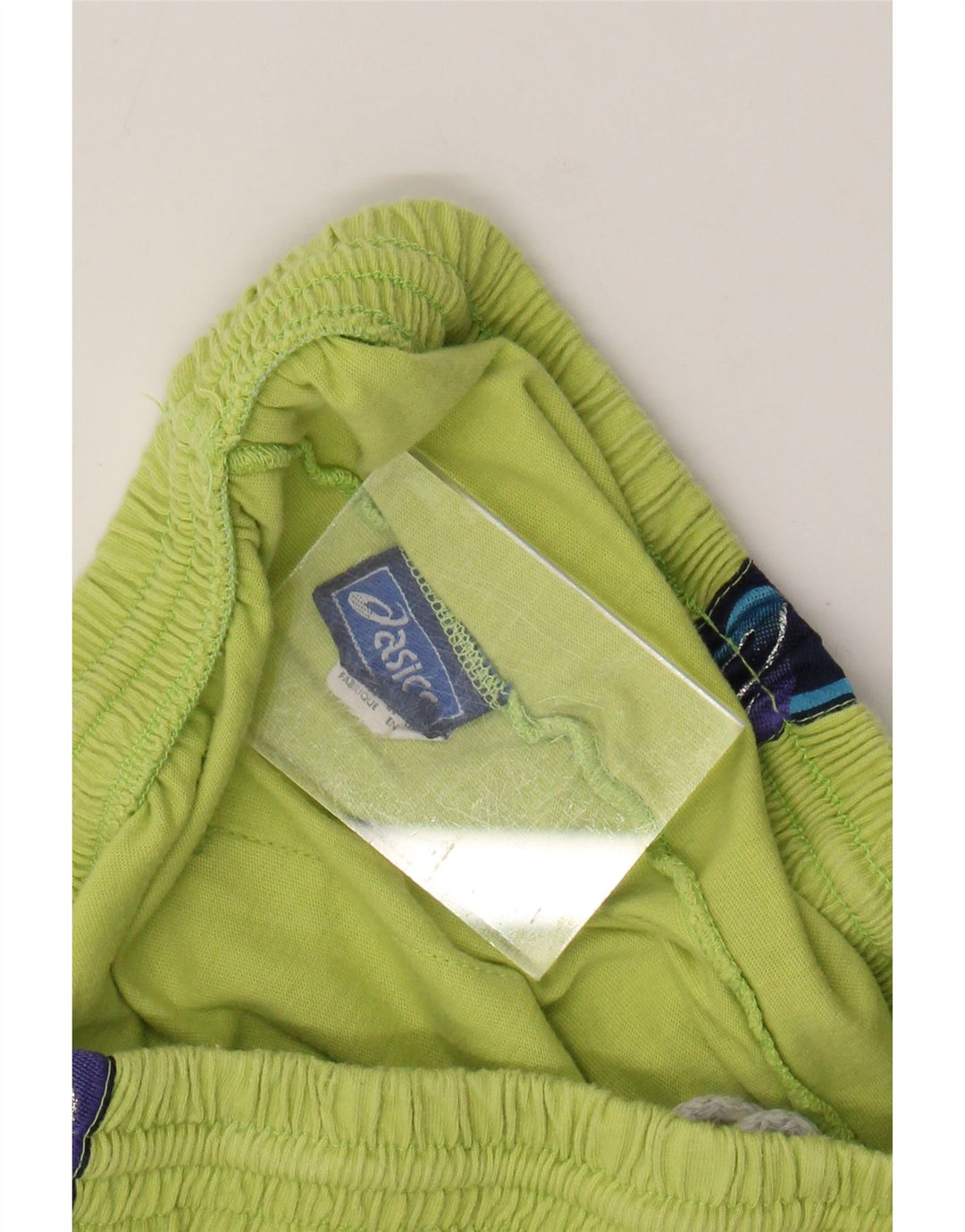 ASICS Herren Graphic Sport Shorts XL Grüne Colourblock-Baumwolle