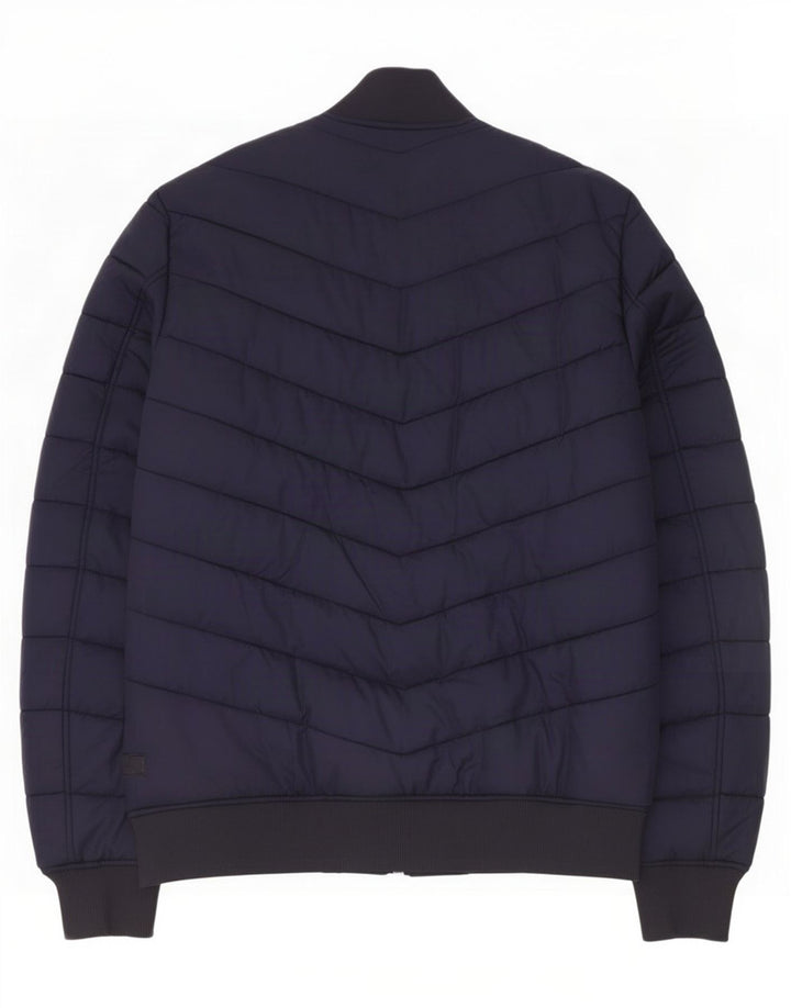 G-Star Herren Wattierte Jacke UK 36 Small Marineblau Polyamid