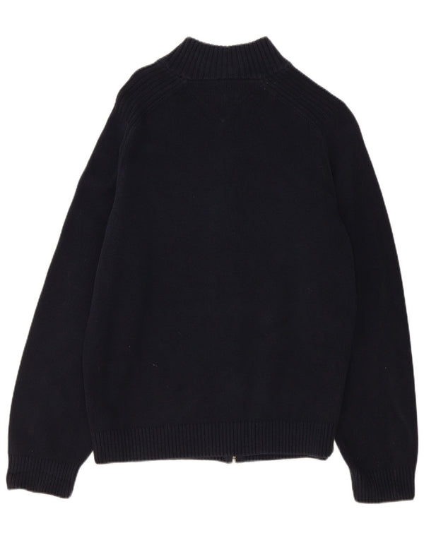 Tommy Hilfiger Damen-Cardigan mit durchgehendem Reißverschluss, UK 18, XL, Marineblau, Baumwolle