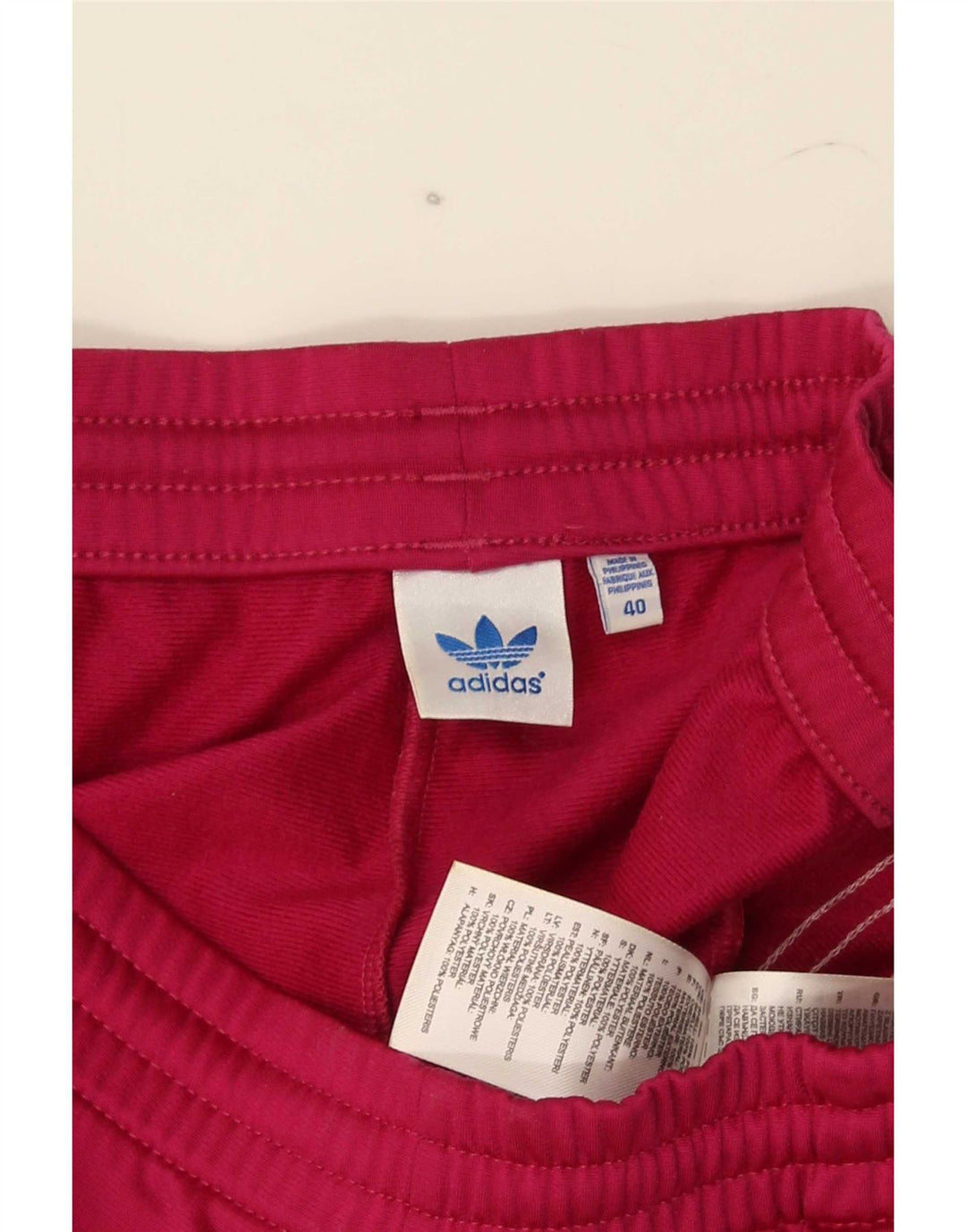 Adidas Damen Trainingshose Jogger EU 40 Mittelrosa Polyester