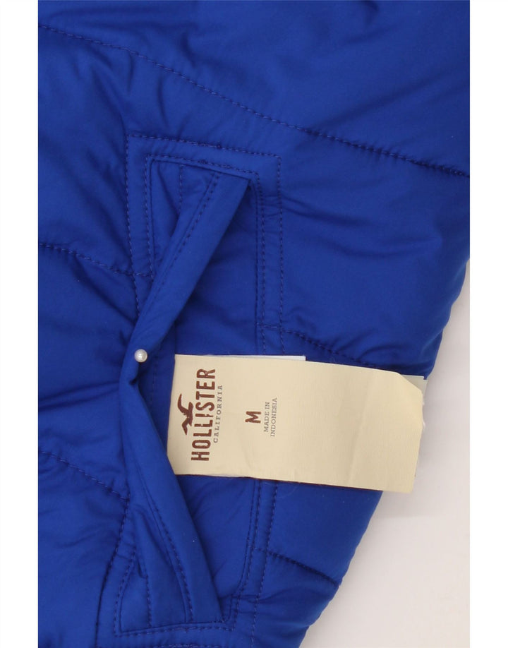 Hollister Herren Reversible Wattierte Weste UK 38 Medium Marineblau Polyester