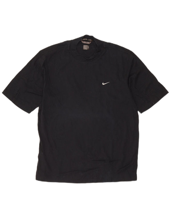 Nike Herren T-Shirt Top UK 39/41 Medium Marineblau Baumwolle