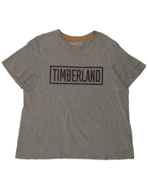 Timberland Herren Regular Fit Graphic T-Shirt Top 3XL Grau Baumwolle