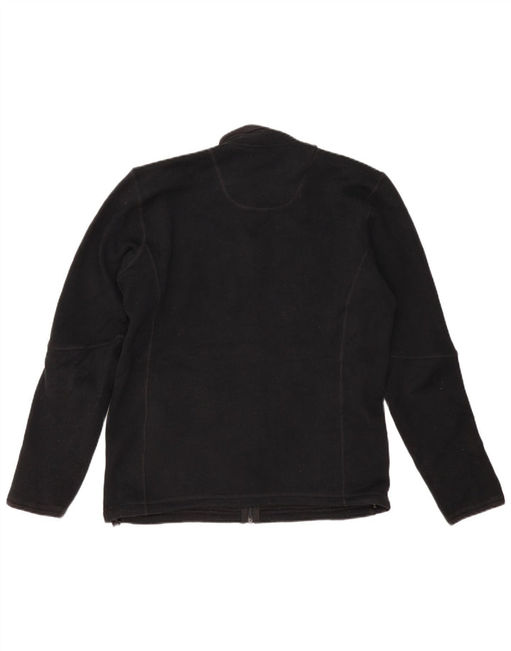 Marks & SPENCER übergroße Damen-Fleecejacke, UK 10, Größe S, Schwarz, Polyester