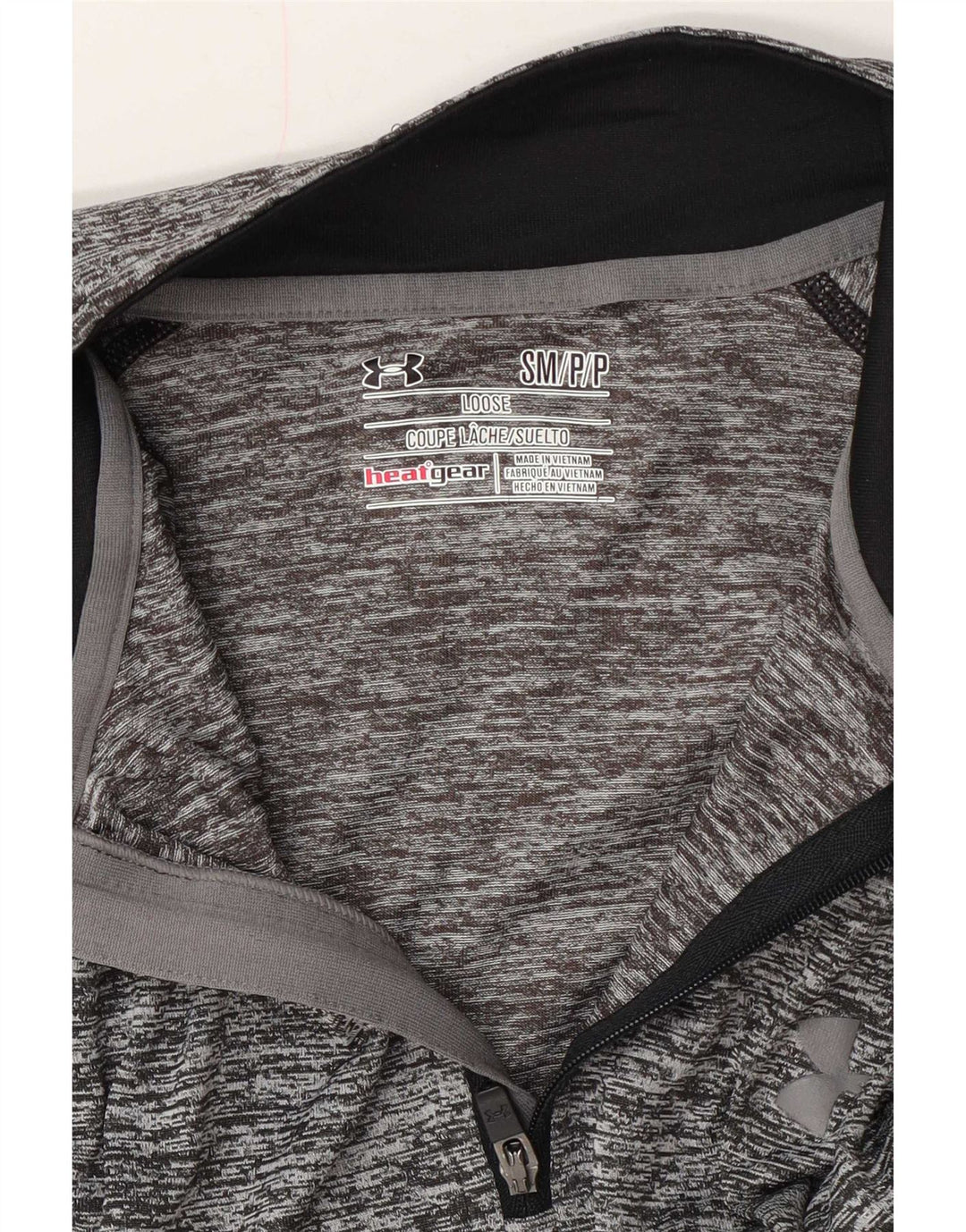 Under Armour Herren Heat Gear Pullover-Trainingsanzugoberteil, klein, grau gefleckt