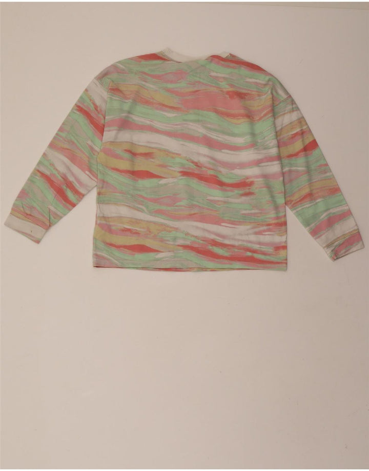 ADIDAS Womens Oversized Top Long Sleeve UK 6 XS  Multicoloured Vintage Adidas and Second-Hand Adidas from Messina Hembry 
