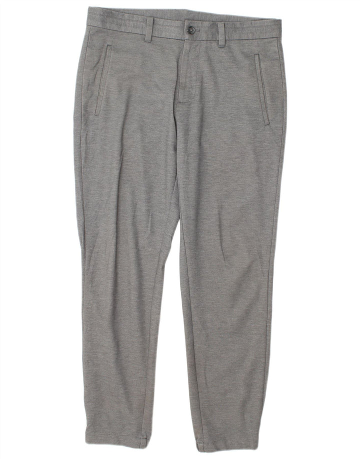 Calvin Klein Herren Jogger Chino Hose W32 L30 Grau Polyester
