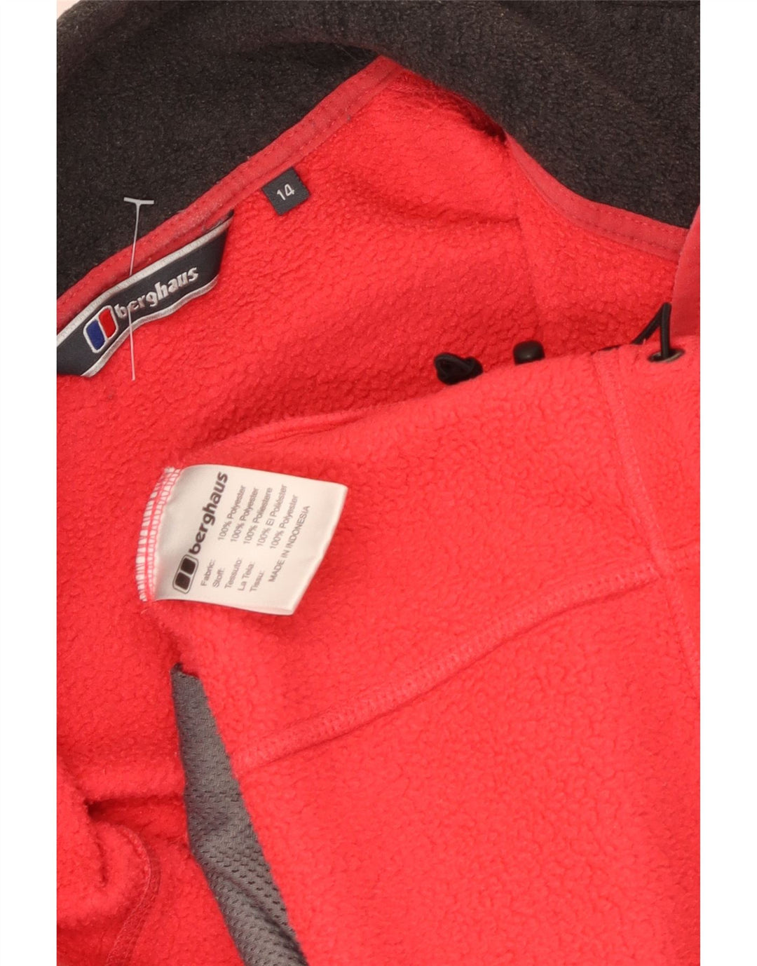 Berghaus Damen Fleecejacke UK 14 Large Rot Polyester