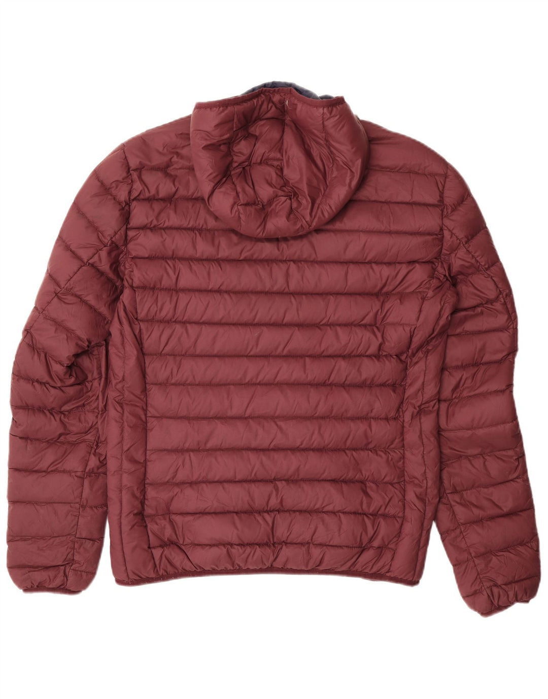 Schott Herren-Jacke mit Kapuze, gepolstert, Gr. 40, groß, burgunderrotes Nylon
