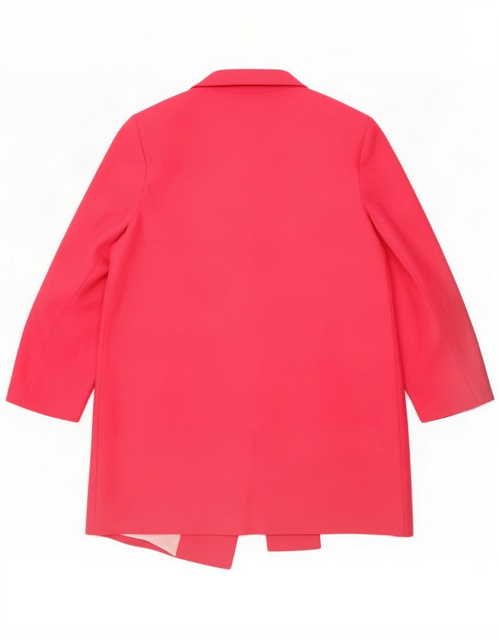 Zara Damen Mantel mit 3/4-Ärmeln, UK 12 Mittelrosa