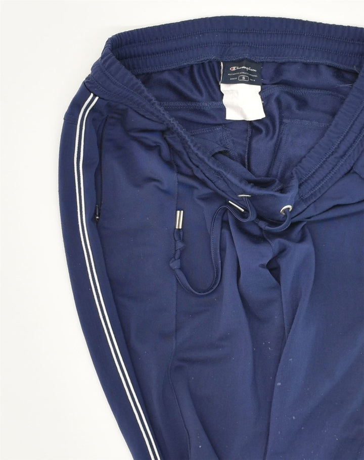 CHAMPION Womens Tracksuit Trousers Joggers UK 10 Small Blue Polyester | Vintage Champion | Thrift | Second-Hand Champion | Used Clothing | Messina Hembry 